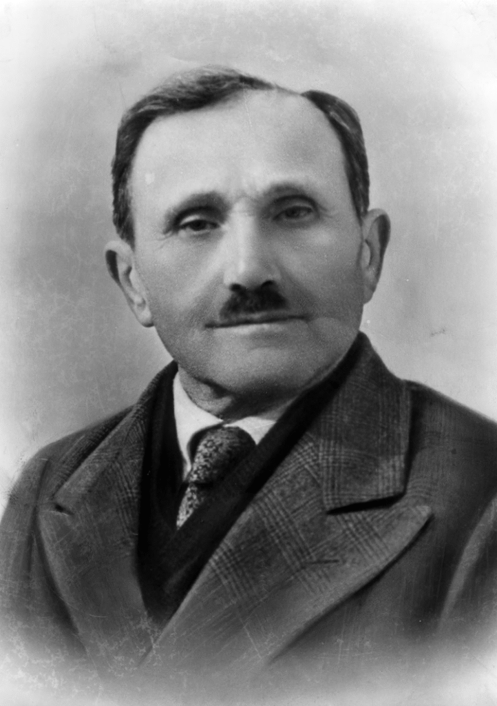 Portrait of Luigi Tateo, founder of Masseria Olga, taken in 1950 in Puglia, Italy