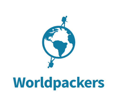 Worldpackers logo - volunteer program at Masseria Olga Coliving in Italy